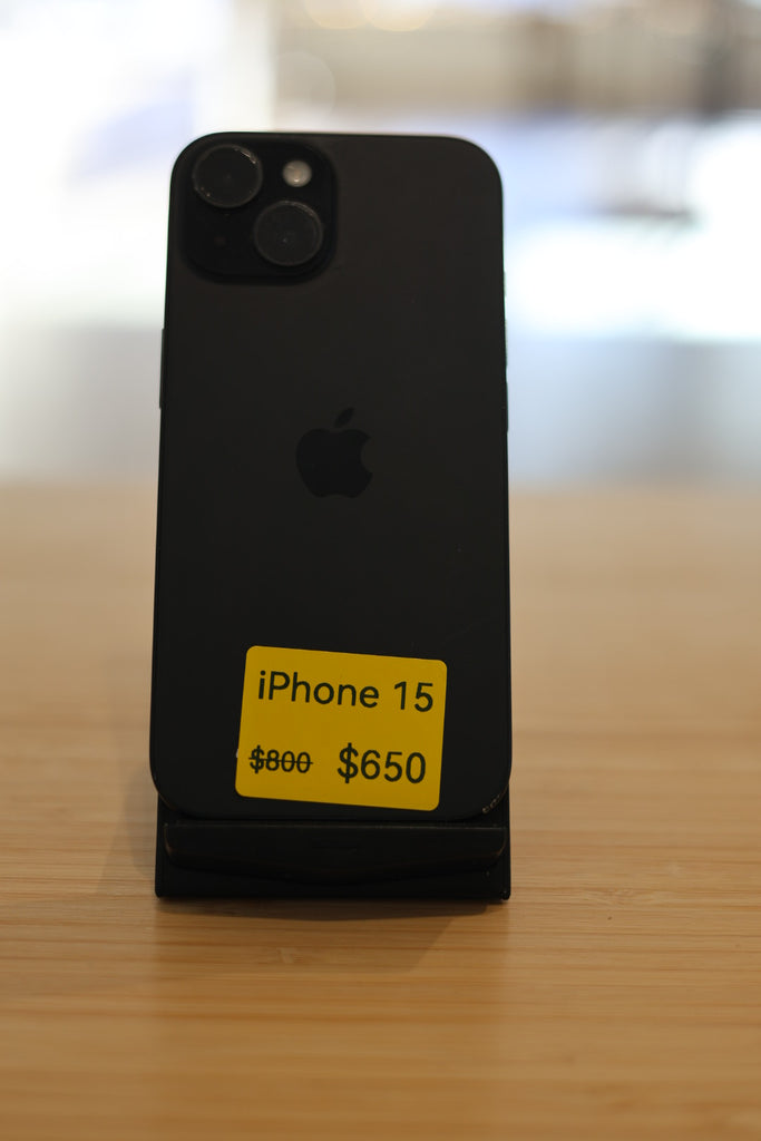 iPhone 15 – Black (128gb, Like-New)